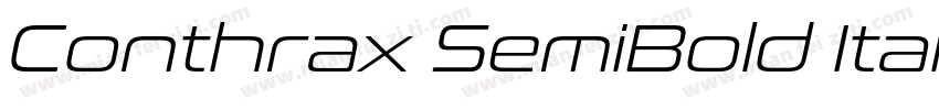 Conthrax SemiBold Italic字体转换
